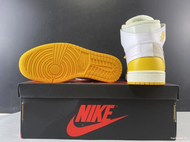 Air White AQ0818-149 Powder Off-White x 1 Yellow-Cone Dark NRG Jordan 0820